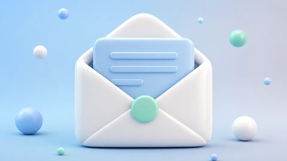 An open envelope with a letter inside