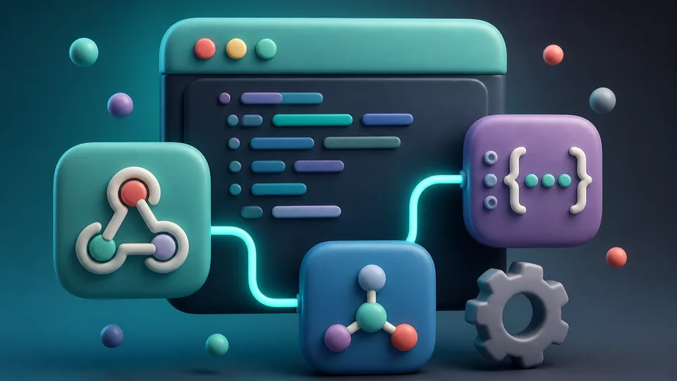 Connected webhook nodes and an API terminal window