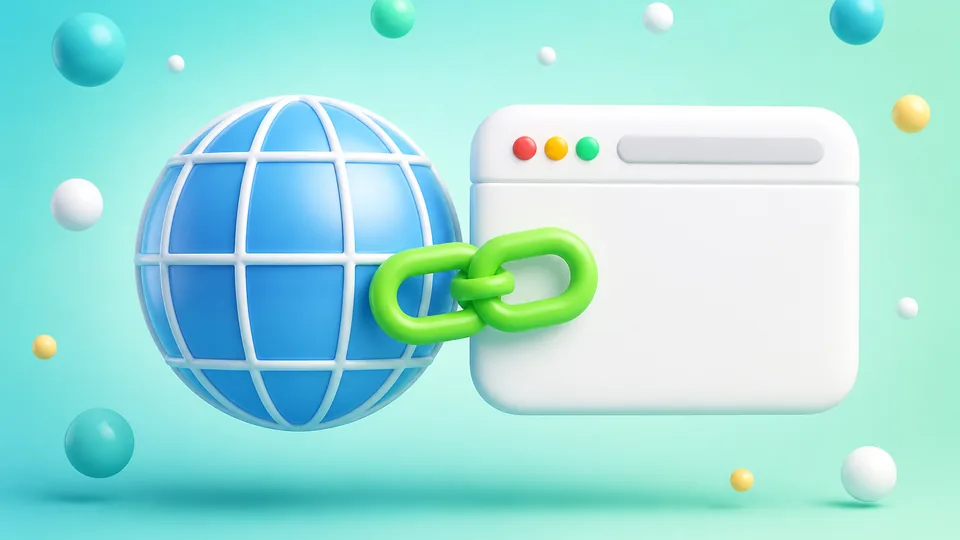 A globe linked to a browser window — watch a page for changes