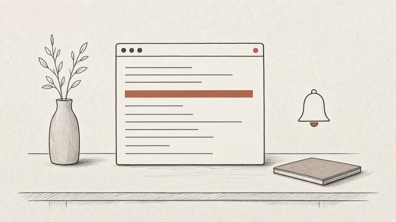 A simple browser window with one careers listing marked as new