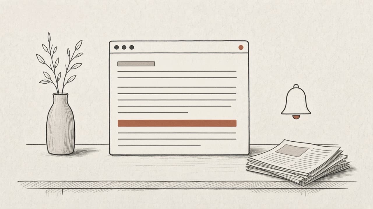 A company careers page in a browser, with a pile of clippings set aside